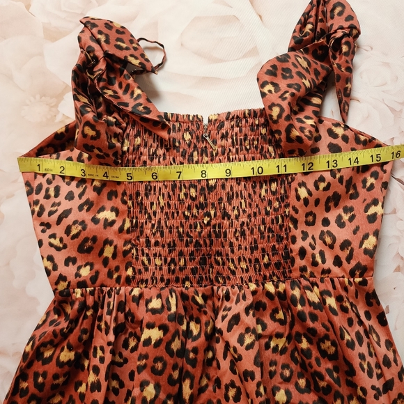 Rebecca Taylor Leopard Bow Top - Picture 9 of 15